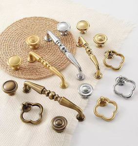 Antique Gold Knobs - Elegant Hardware for Furniture & Cabinets