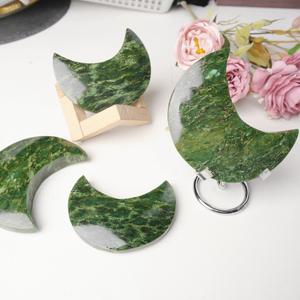 คริสตัลโฮลาขายส่ง คุณภาพสูง ขัดเงา สไตล์โบฮีเมียน มรกต คริสตัลบำบัดรูปพระจันทร์ ของที่ระลึกแฟชั่นทันสมัย ของขวัญดิจิทัล - Product Image 2