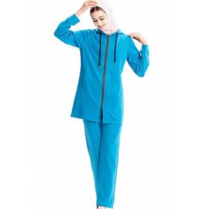 Survêtement de sport modeste de qualité supérieure pour femme, vêtements de sport d'extérieur, logo personnalisé, séchage rapide, respirant, léger - Product Image 3