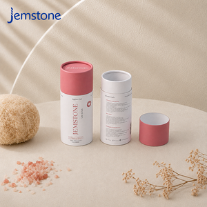 Vente d'usine : Gants exfoliants en carton, emballage en tube de papier, emballage biodégradable pour soins de la peau, tube cylindrique pour gommage corporel, boîte d'emballage - Product Image 1