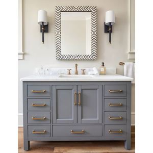 Mueble de Baño Tradicional de Alta Gama con Acabado en Laca Cerámica, Construcción en MDF, Colores Personalizados - Product Image 1