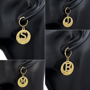JXX Fashion Custom Wholesale 24K Gold-Plated Drop Earrings <b>Brass</b> Vintage Charm Dangle Classic Style for Kiribati Micronesia - Product Image 3