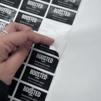 Autocollant adhésif en vinyle résistant aux UV et imperméable avec impression sérigraphique personnalisée en gros pour l'emballage