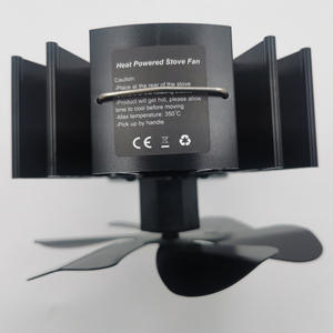 Ventilateur de poêle à bois 2026 sans électricité, souffleur de chauffage pour foyer avec thermomètre, adapté aux poêles à bois - Product Image 5