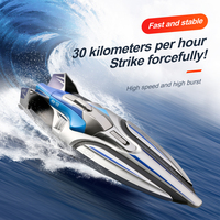 Haute vitesse 2.4G sans fil électrique télécommande hors-bord longue endurance bateau à eau modèle parfait jouet pour enfants