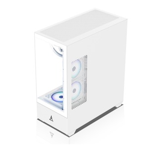 Venta al por mayor de fábrica Atx <span class=keywords><strong>Gaming</strong></span> <span class=keywords><strong>PC</strong></span> Case White Mid Tower Gamer Case MATX Micro Desk Gabinete de computadora de vidrio templado para escritorio - Product Image 6