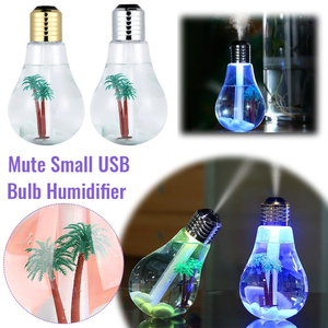 Colorful Light Bulb Air Humidifier <b>Essential</b> <b>Oil</b> <b>Diffuser</b> Atomizer Freshener Mist Sprayer Car Home Silent Humidifier - Product Image 5