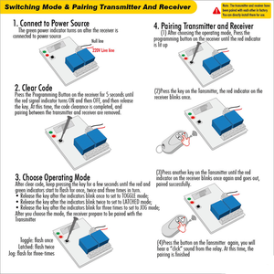 Fábrica al por mayor AC 12V interruptor de radiofrecuencia inteligente remoto blanco 2 canales relé de control remoto - Product Image 2