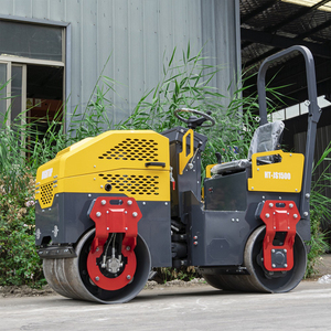 Factory-direct Roller 1.5-ton Dual-drum Vibratory Compactor <b>Foundation</b> & Pavement Construction Equipment - Product Image 3