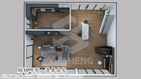 Maison préfabriquée à bas prix, villas, maison conteneur, maison de 40 pieds, maison conteneur pour hôtel