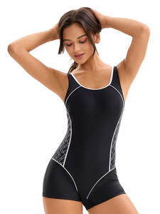 New women's <b>sporty</b> brief one-piece <b>swimsuit</b>, conservative export European and American sexy backless cross-border swimwear - Product Image 3