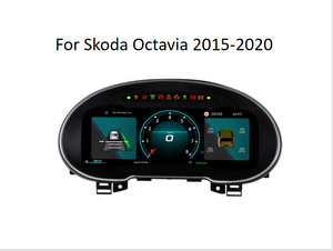 Panel de Instrumentos Digital LCD de 12.3 Pulgadas, Velocímetro para VW Skoda Octavia 2015-2020, Opciones de Interfaz de Usuario, Entrada HD CarPlay-XTRONS - Product Image 1