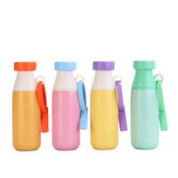 Botella de Agua Aislada al Vacío de Acero Inoxidable Premium de 500 ml, Correa de Silicona Suave Aislada al Vacío, Boquilla 2 en 1, Frasco Libre de BPA