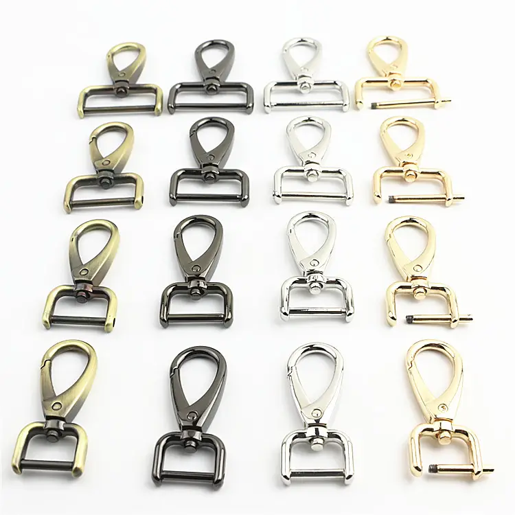 Luggage Hardware Accessories 16mm 20mm 25mm 32mm 8mm Fish Mouth Buckle Movable Screw Rod Hook Buckle