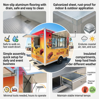 Camions de service alimentaire et de crème glacée en tôle galvanisée certifiée EPR (Emballage) DOT allemande pour fermes