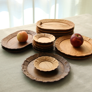 Coffret d'assiettes de mariage en bois, saison, ensemble d'assiettes à dîner pour le mariage - Product Image 6