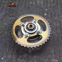 Chaîne à rouleaux de moto de haute qualité SNOR avec kit de pignon à rouleaux pour pièces de moto pour CD110 GN125/43T/15T/428H-128L
