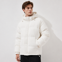 Manteau épais de luxe pour homme, 90% duvet d'oie, haute qualité, respirant, en nylon, grande taille, style décontracté, fermeture éclair, col montant, avec logo