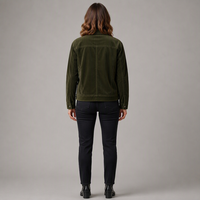 Veste en velours côtelé pour femme, style streetwear vintage, 100% coton, personnalisable avec logo OEM, fabricant de haute qualité, unisexe, XUFEI