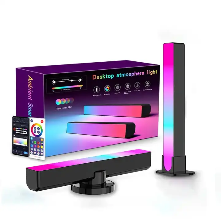 Máy tính để bàn bầu không khí LED ánh sáng RGB nhịp điệu ánh sáng ban đêm phòng chơi game TV đèn nền