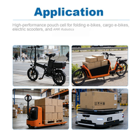 Batterie Li-ion semi-solide 3,7 V 14 Ah 22 Ah en pochette, 330 Wh/kg, haute densité énergétique pour véhicules électriques, systèmes d'énergie en stockage (ESS), AGV et robots