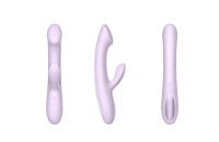 Vibrateur à point G à double stimulation pour clitoris et point G, puissante double vibration, jouet sexuel rechargeable pour femmes