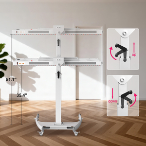 Supporto da Pavimento Manuale Commerciale per Pannelli di Terapia a Luce Rossa per Tutto il Corpo - Product Image 5