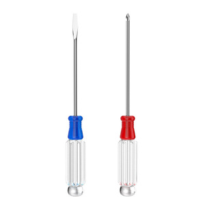 Crystal <b>Screwdriver</b> <b>Set</b> 3mm Flathead And Phillips Head Transparent Handle Magnetic Diy Tool - Product Image 1