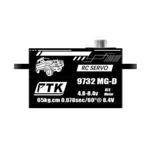 Nuevo Servo Programable Sin Escobillas PTK 9732 MG-D 65KG para Coche RC, Dirección y Subdirección, Coche de Derrape 1/8 DIY de Fábrica para Aficionados a la Modelismo Metálico - Product Image 4