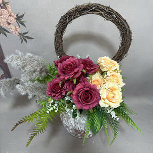 Haute qualité <span class=keywords><strong>Madame</strong></span> papillon printemps série Roses 7-bouquet ruban matériel Graduation mariage photographie Studio fleurs artificielles - Product Image 3