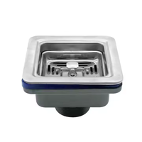 Évier de cuisine encastré à cuve unique en acier inoxydable brossé, qualité 304, rectangulaire, moderne