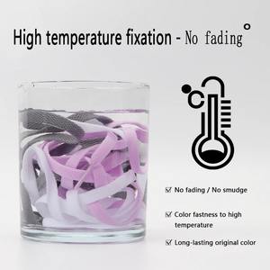 Lacets de chaussures de sport antidérapants plats colorés de haute qualité, épais, monocouche, en polyester, de 8 mm de large, pour la course à pied, paire - Product Image 5