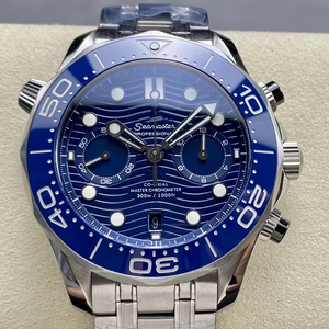 Reloj Mecánico de Buceo de Lujo de la Mejor Calidad, 44 mm, Fábrica N1, Movimiento 9900, Resistente al Agua, Bisel de Cerámica Azul, Cronógrafo, 300 m - Product Image 1