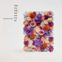Maßgefertigte Handgemachte Künstliche Seiden-Rosen-Hortensien-Blumenwand-Dekoration 50 Stück Anpassbar Umweltfreundlich Abschlussfeier