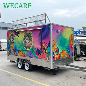 WECARE Remolque De Comida <span class=keywords><strong>Voiture</strong></span> à manger Street Sale Fruit Jus Pastry Ice Cream Food Truck Remorques de nourriture mobiles entièrement équipées - Product Image 5