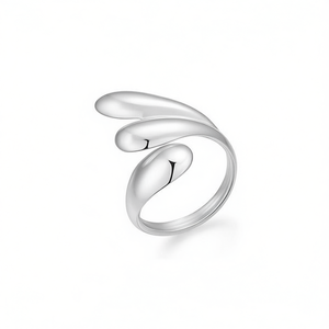 Anillo de moda Amy Amy A3096, diseño de alas de acero inoxidable, estilo moderno para mujer, uso diario, regalo, joyería - Product Image 3