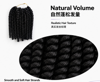 Extensions de cheveux synthétiques torsadées au crochet, style Spring, vente directe d'usine transfrontalière pour femmes africaines