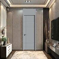 Porte moderne en cristal de carbone insonorisée et sans peinture, plus économique, idéale pour hôtels, écoles, bureaux et espaces publics