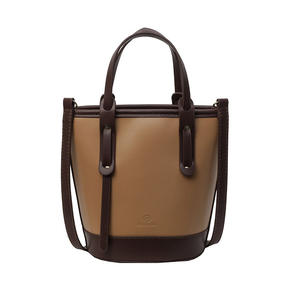 2025 nueva moda Primavera Verano para mujer todo en uno bolso cruzado cubo Senior Sense tres asas de cuero con cremallera PU poliéster - Product Image 3