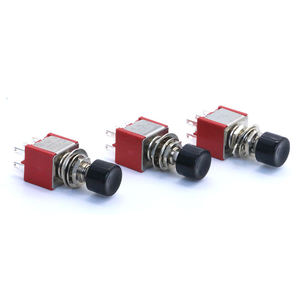6Pin DPDT DS-622 üzerinde basmalı düğme anahtarı 2A 250VAC/ 5A 125VAC on-(on) kırmızı konut 6MM küçük basma düğmesi - Product Image 5