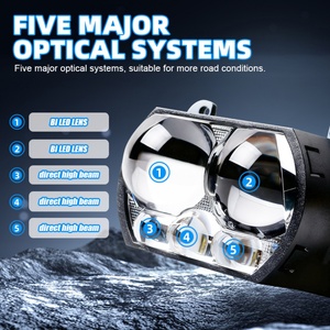 Sanvi B5PRO 3.0 Inch <b>Led</b> Biled <b>Projector</b> Lens Universal Fit <b>LED</b> <b>Projector</b> 12V 78W <b>Led</b> Lens - Product Image 3