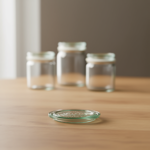 Tapas de vidrio redondas Weck de 80 mm para recipientes de almacenamiento de alimentos, paquete de 30 - Product Image 3