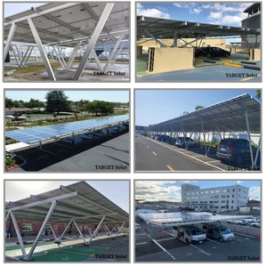 Système de montage solaire en aluminium pour structure de support d'installation photovoltaïque de carport - Product Image 2
