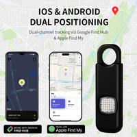 Alarma Personal Inteligente de Fácil Configuración, Rastreo Global, Compatible con Google Find HUB y Apple Find My App, Sin Cuotas Mensuales, Sirena de Seguridad