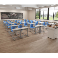 Table d'étudiant réglable en hauteur de conception moderne GUANGWEI, bureau et chaise pour lycée, mobilier de classe