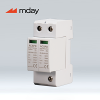 Mday Spd MLN40 1P 2P 3P 4P T2 Solaire PV AC SPD Rail Din Protection contre les surtensions Protection contre la foudre Systèmes solaires industriels