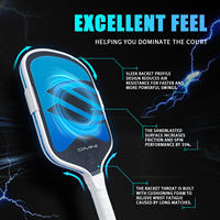 Raquette de pickleball Omni Gen5 thermoformée en fibre de carbone Toray T700 brute, surface texturée, noyau en mousse EPP