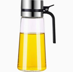 Bouteille Distributrice d'Huile à Bascule Automatique par Gravité – Bouteille en Verre Anti-Fuite pour Vinaigre – Pot à Sauce Soja Anti-Goutte - Product Image 1