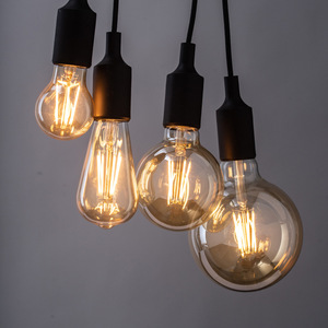 Cổ điển LED bóng đèn dây tóc <span class=keywords><strong>ST64</strong></span> Edison bóng đèn, E27 rõ ràng Glass, 6 Wát trắng ấm 360lm, cho cafe trang trí nội thất chiếu sáng - Product Image 4