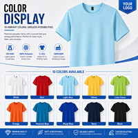 T-shirt personnalisé avec logo, 100% polyester, séchage rapide, 150g, performance, sport, gym, tee-shirt réfléchissant pour la course à pied, marque privée, vente en gros